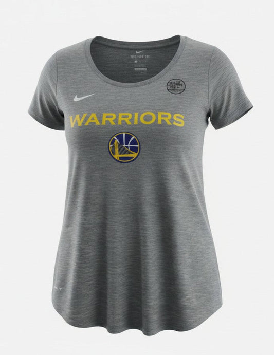 Nike Women's NBA Golden State Warriors Dry Slub Ss Scoop