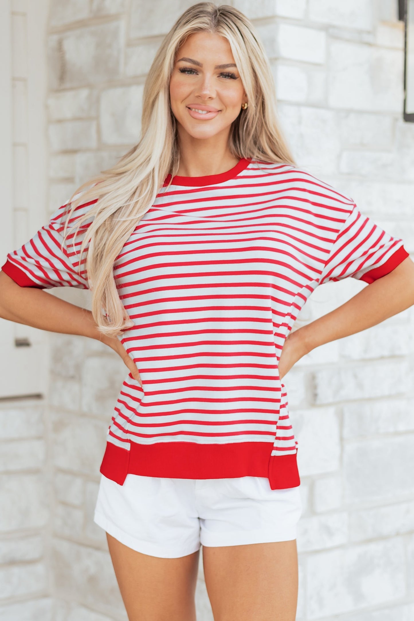 Threaded Pear Emery Half Sleeve T Shirt