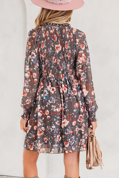Threaded Pear Evajena Long Sleeve Mini Dress
