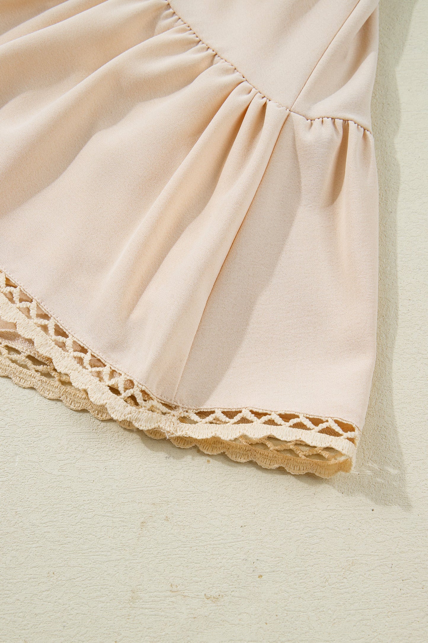 Threaded Pear Millie Trim Boho Ruffled PLUS Shorts