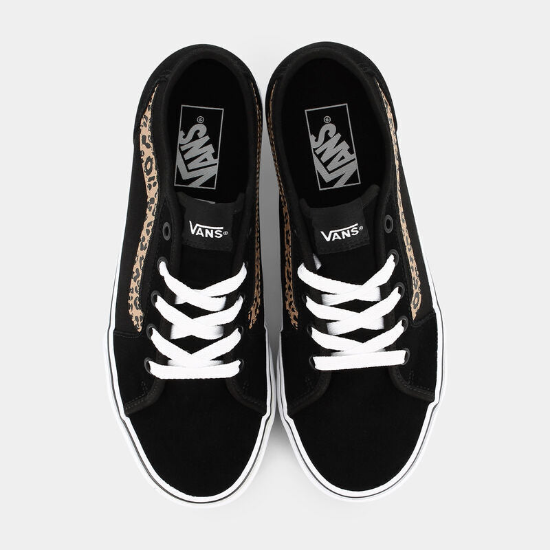 Vans Filmore Decon Women's Sneakers — Black/Leopard Canvas
