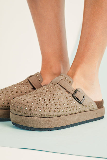 Threaded Pear Charli Closed toe Platform Slippers