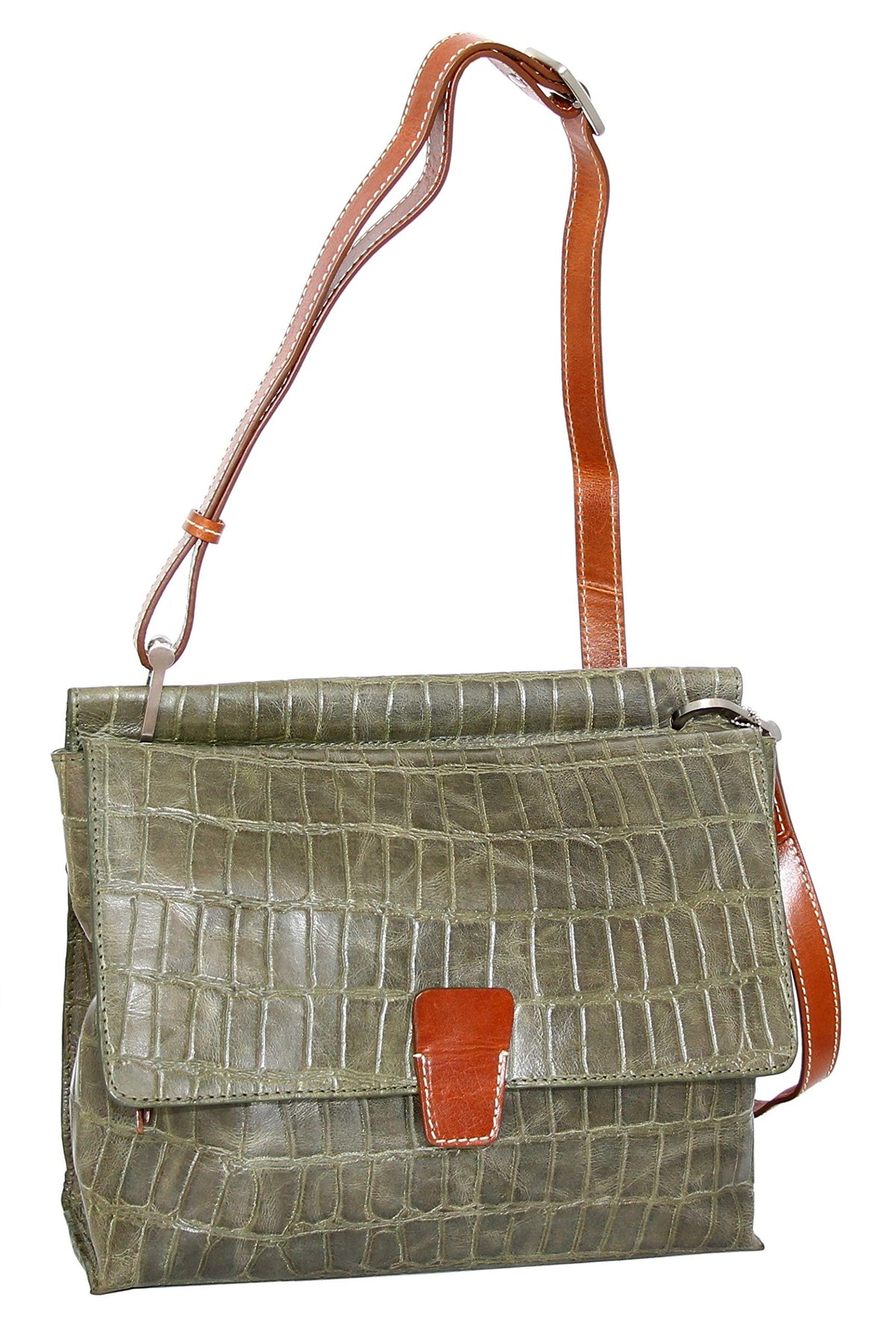 Nino Bossi Francesca Leather Crossbody - Green