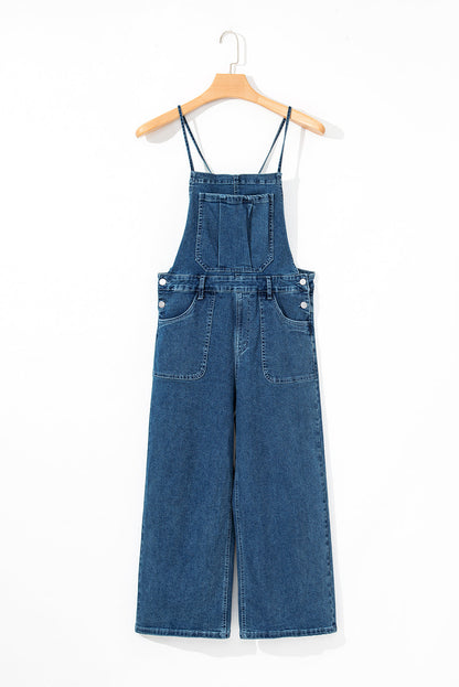 Threaded Pear Maya Cropped Wide Leg Overalls