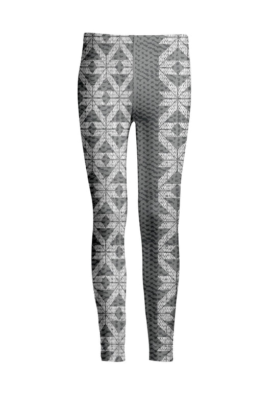 Gray & White Nordic Snowflake Print-