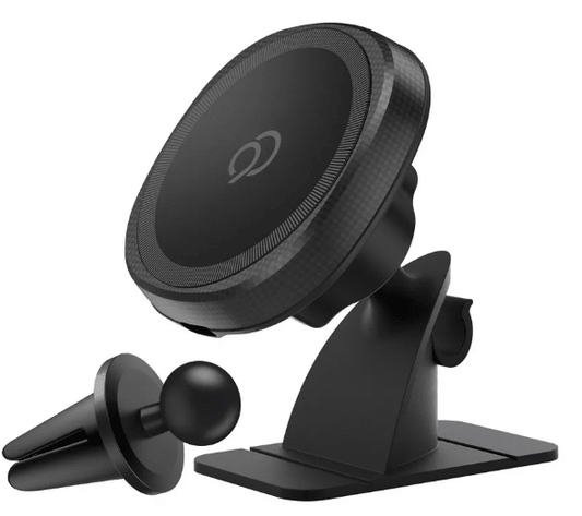 Nimbus9 Wireless Charging Magnetic Vent/Dash Phone Mount Kit - Black