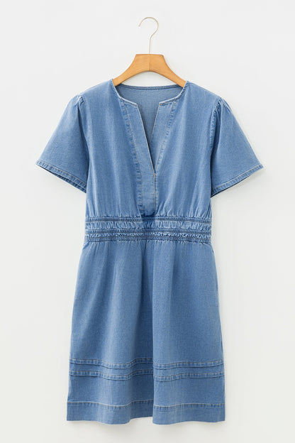 Threaded Pear Itzel Short Sleeve Mini Dress