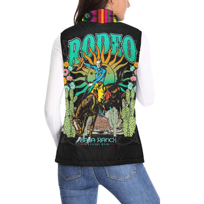 Baha Ranch Aztec Vintage Rodeo Women's Puffy Vest