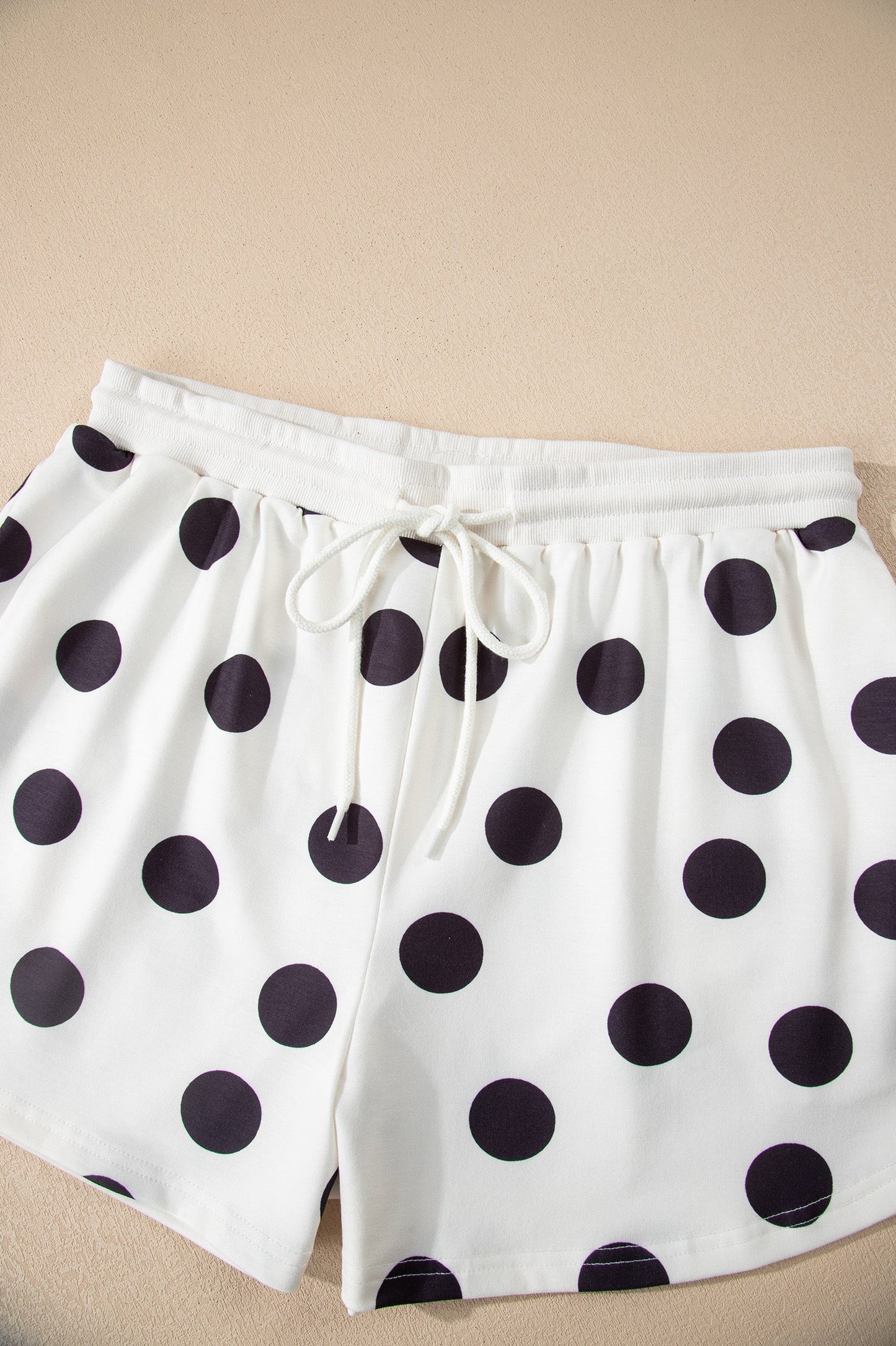 Threaded Pear Marley Shoulder Pullover Drawstring Shorts Set
