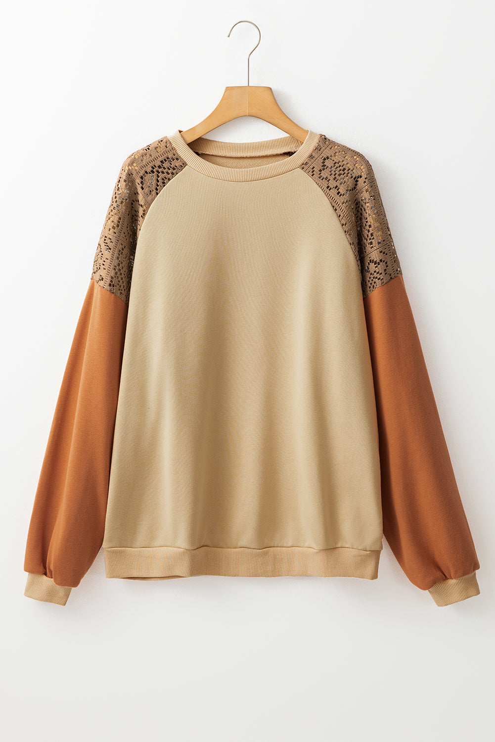 Threaded Pear Scarlett Colorblock Drop Shoulder Sweatshirt