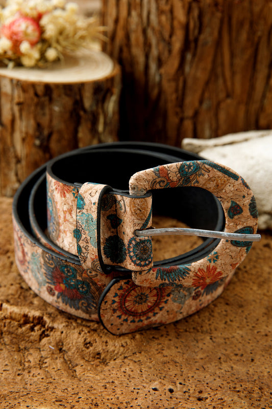 Threaded Pear Vienna Faux Leather Waist Belt