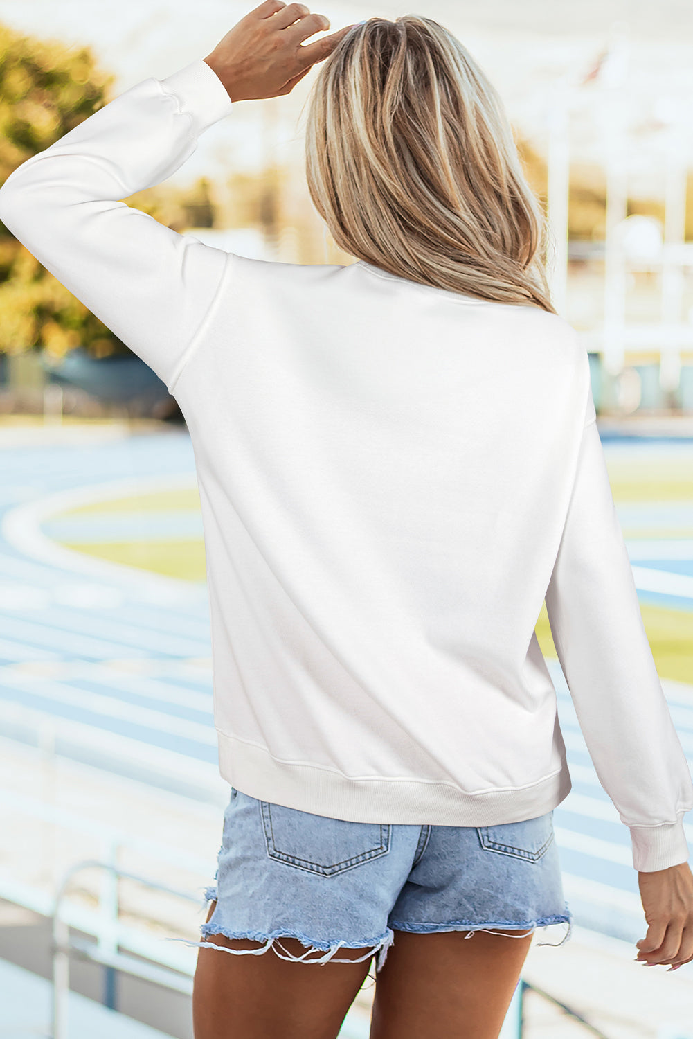 Threaded Pear Gianna Drop Shoulder Loose Sweatshirt