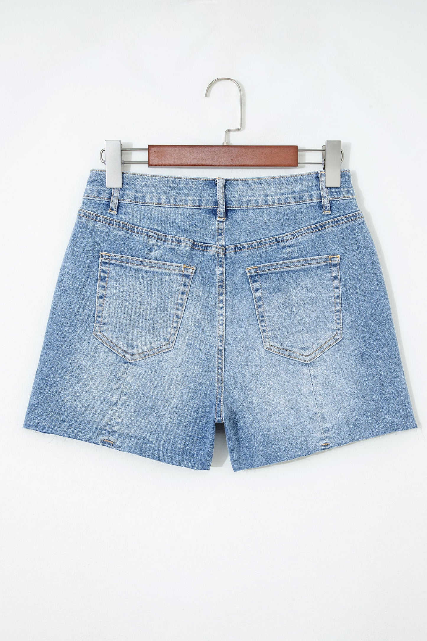 Threaded Pear Rayne Wash Raw Hem Shorts