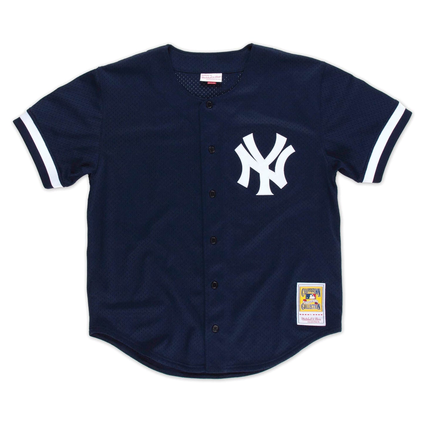 Mitchell & Ness Men's MLB Authentic Bp Button Front Yankees 1998 Bernie Williams