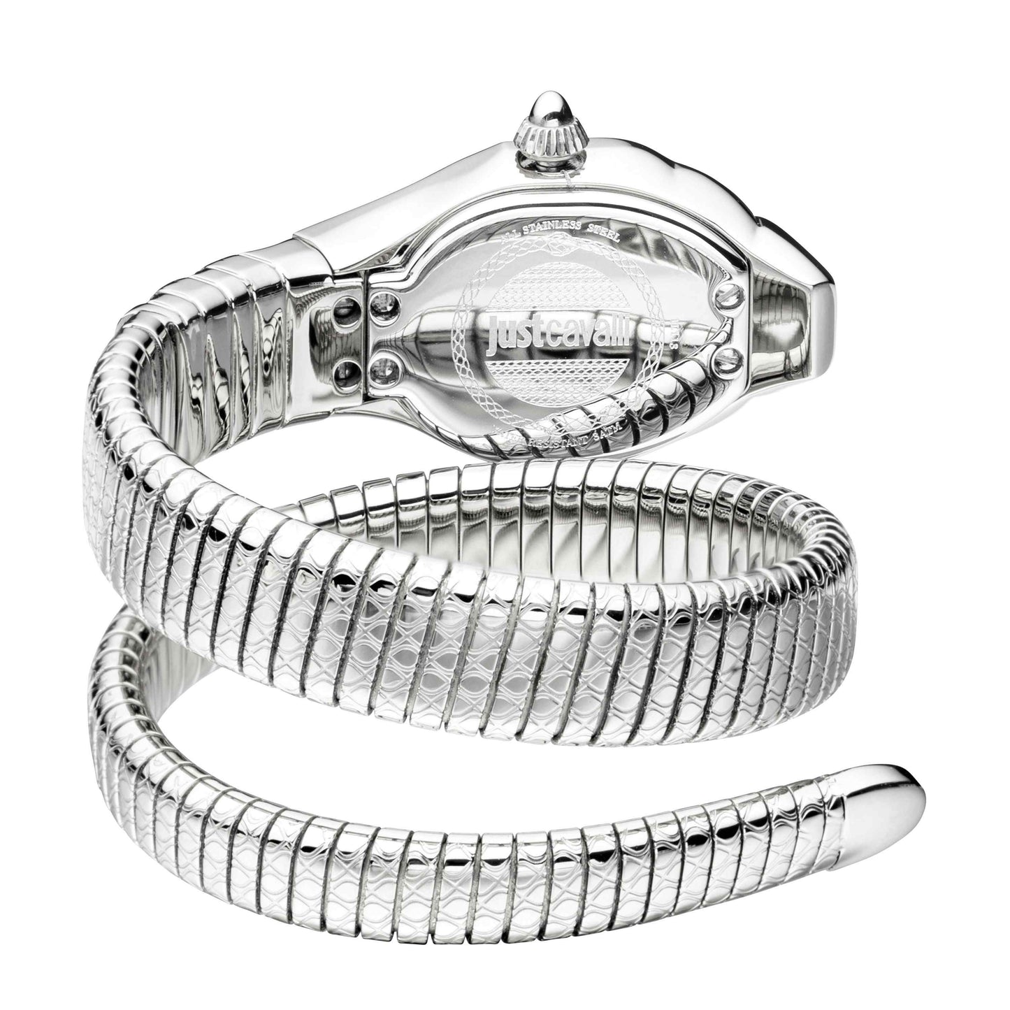 Just Cavalli Women's Just Glam EVO 2 Silver Dial Stainless Steel Bracelet Watch