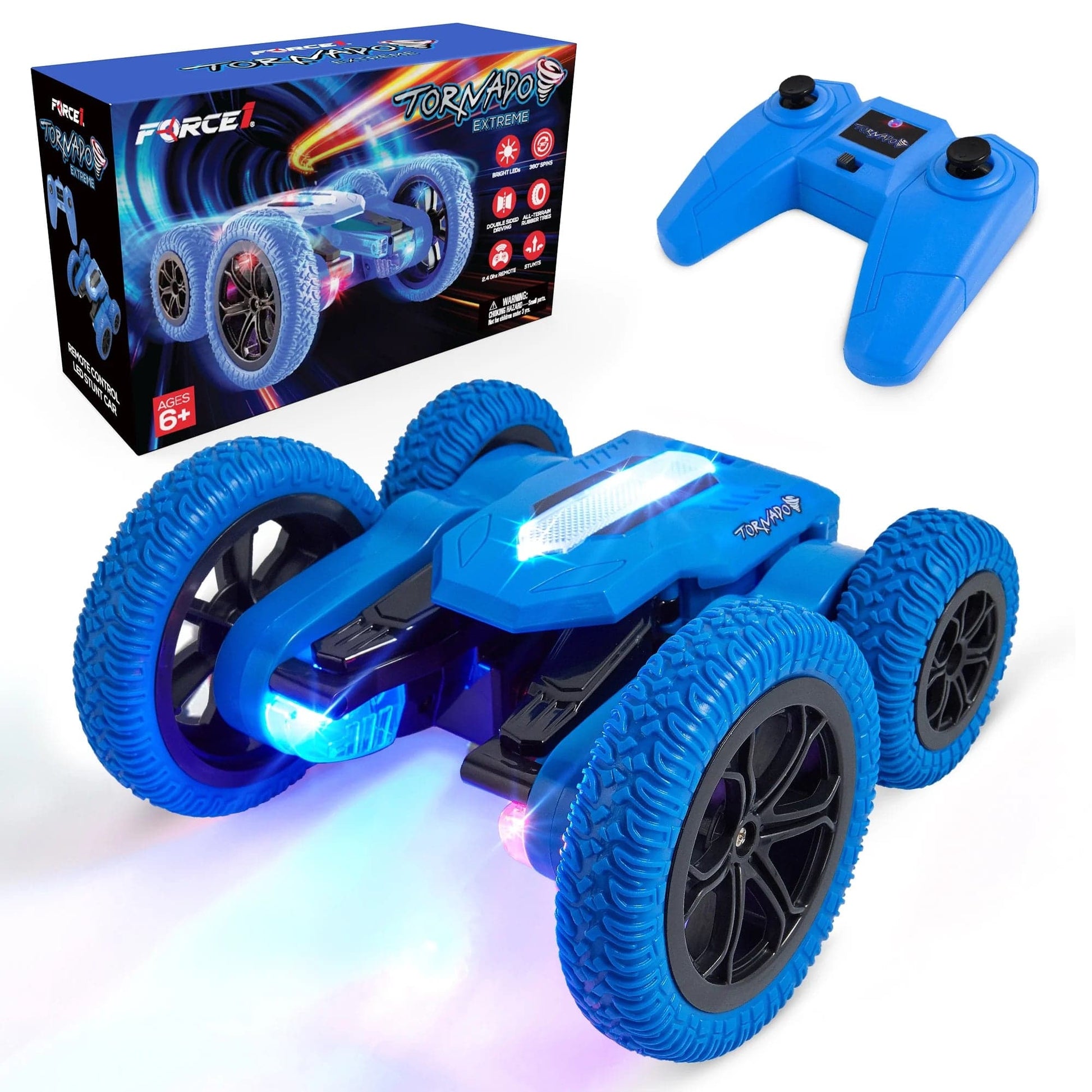 Blue car and blue remote-