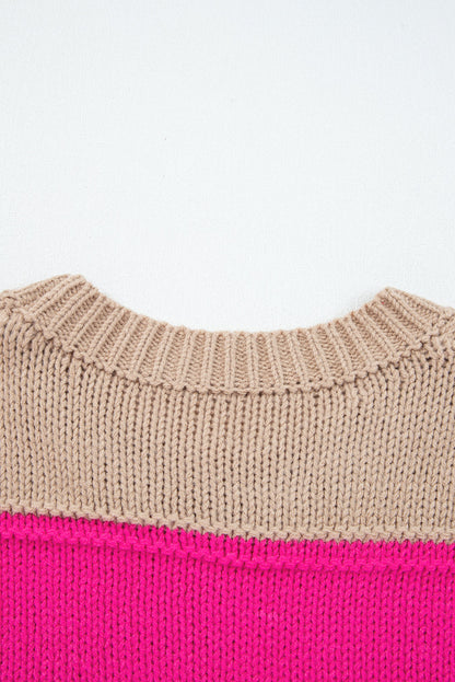 Threaded Pear Florence Block Drop Shoulder PLUS Sweater