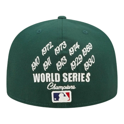 New Era Oakland Athletics Crown Champs WS Men Fitted Hat Green