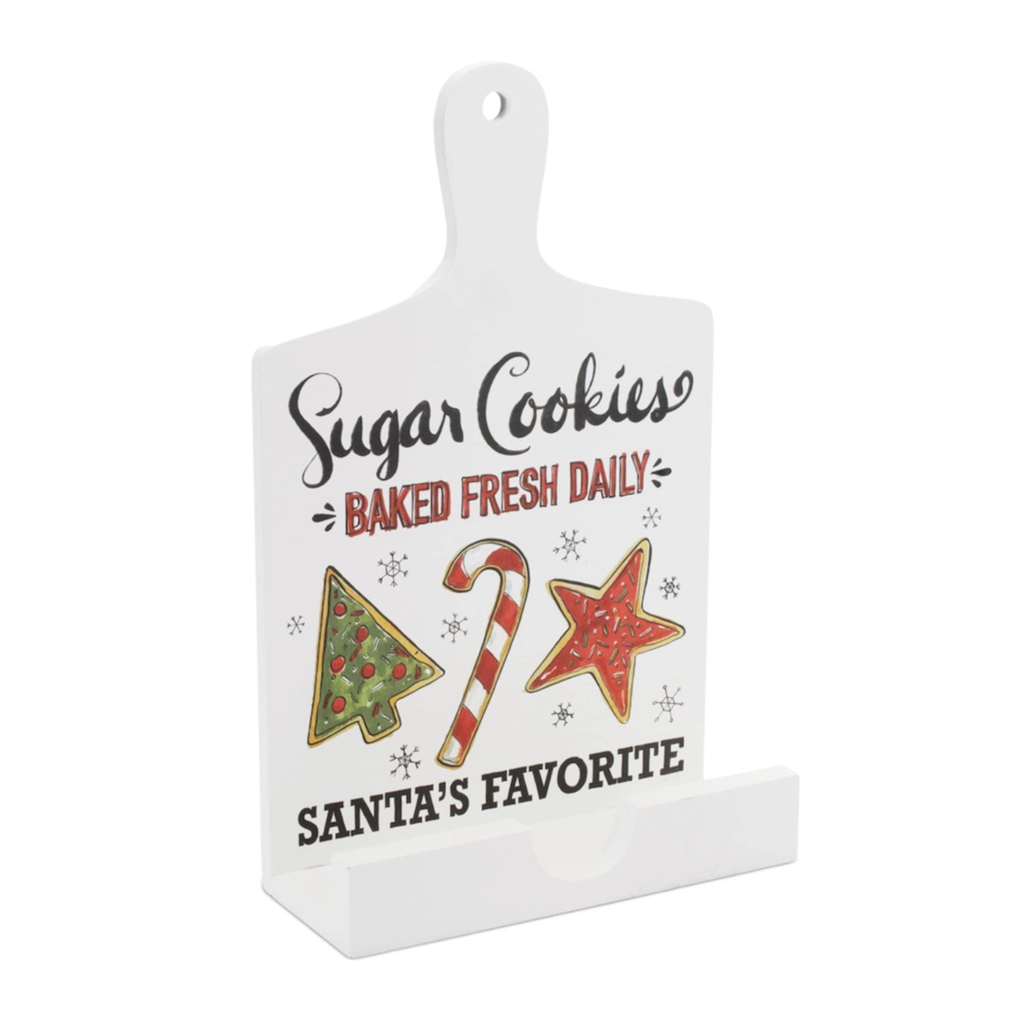 Melrose International Santa's Favorite Cook Book Holder 13.5"H
