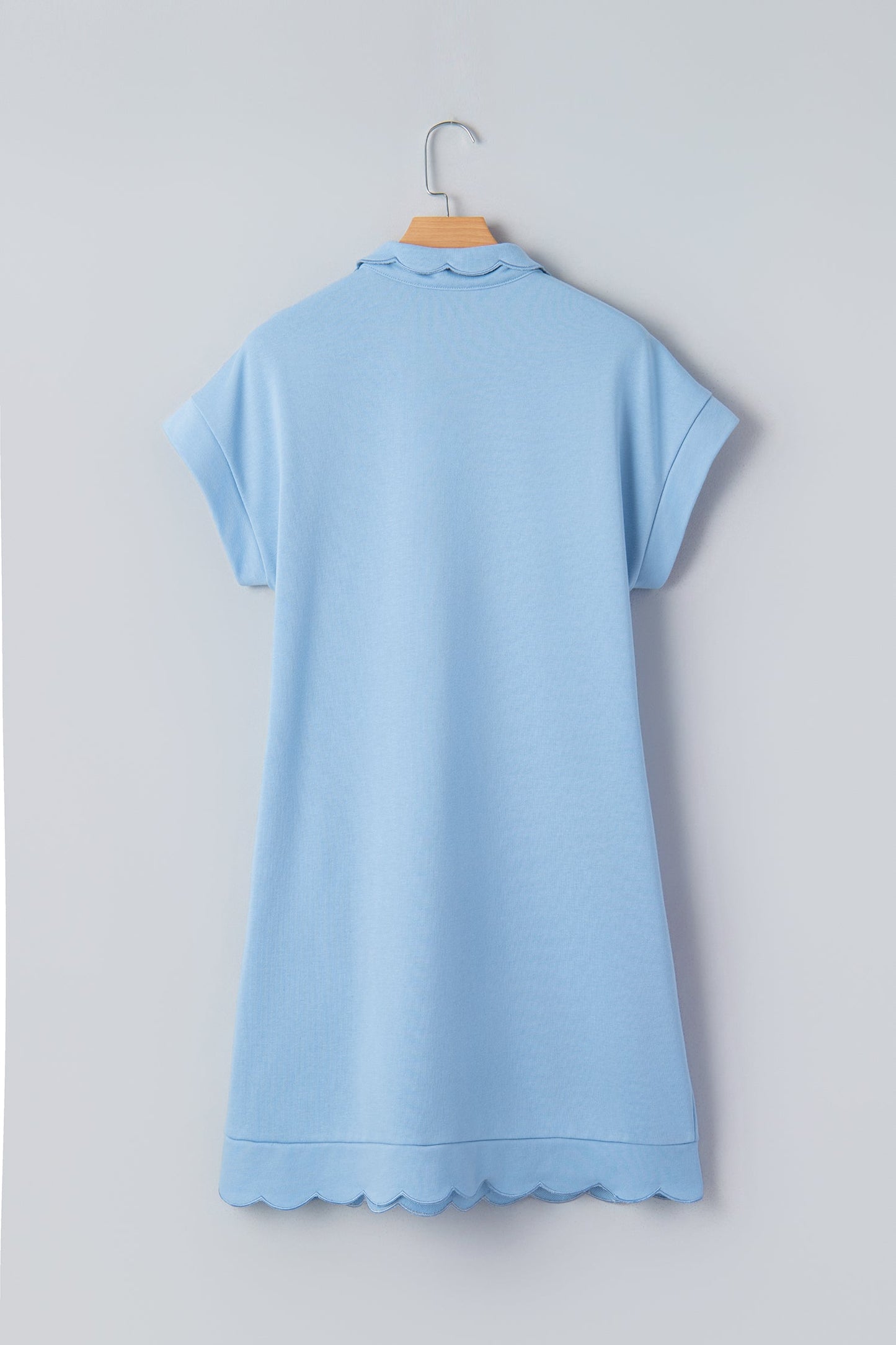 Threaded Pear Blake Scallop Hem Mini Dress
