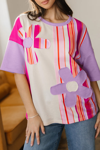 Threaded Pear Kallie Half Sleeve Loose Top