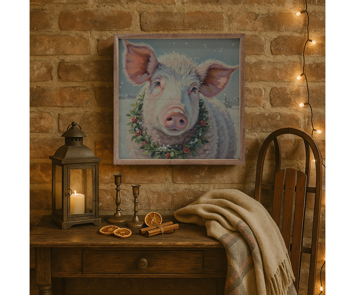 Kendrick Home White Pig Berry Wreath