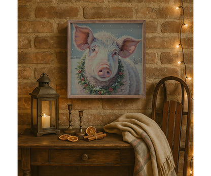 Kendrick Home White Pig Berry Wreath