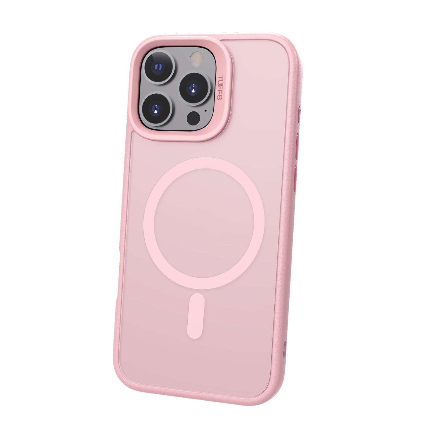 Lbt Tuff8 Mag Glideguard Rugged 8 Foot Military Drop-Tested Case Compatible with Iphone 16 Pro Max (Baby Pink)