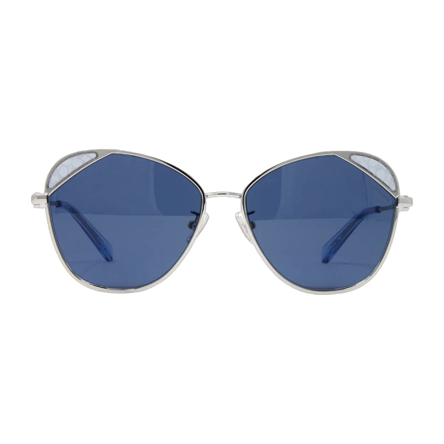 Coach Silver Women's Butterfly Shape Sunglasses