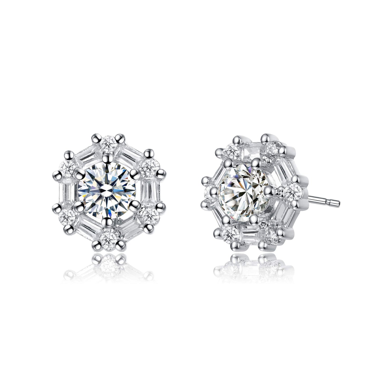 Stylish Halo Stud Earrings