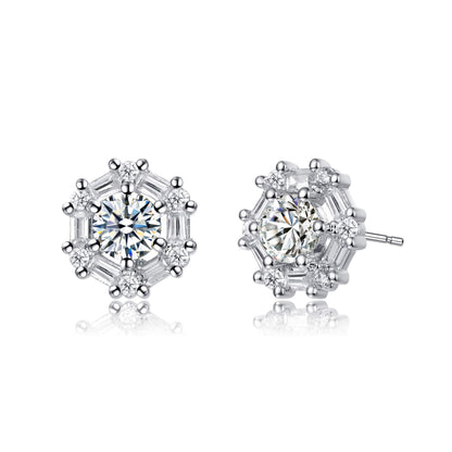 Stylish Halo Stud Earrings