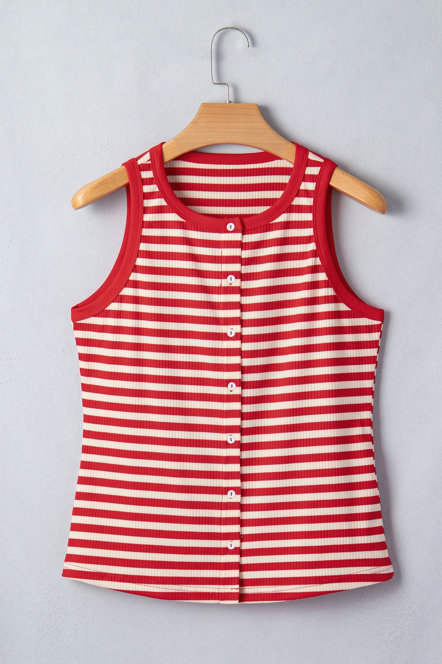 Threaded Pear Monica Ribbed Knit Tank Top