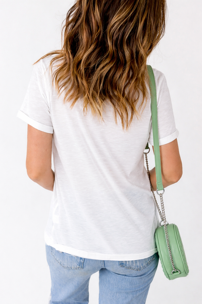 Threaded Pear Sloane Patched Graphic T Shirt