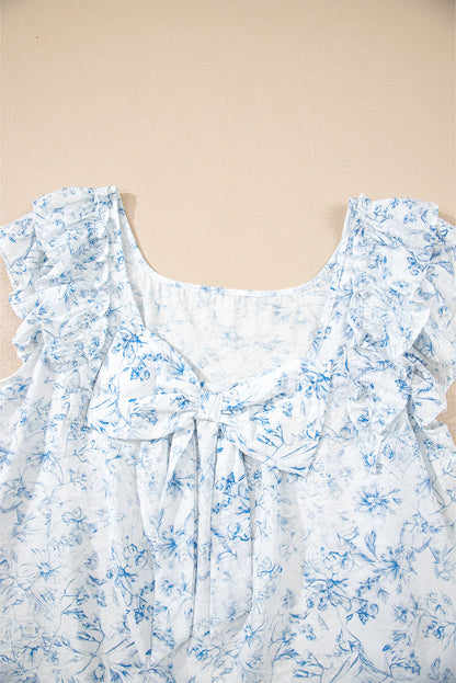 Threaded Pear Beatrice Bow Back Square Blouse