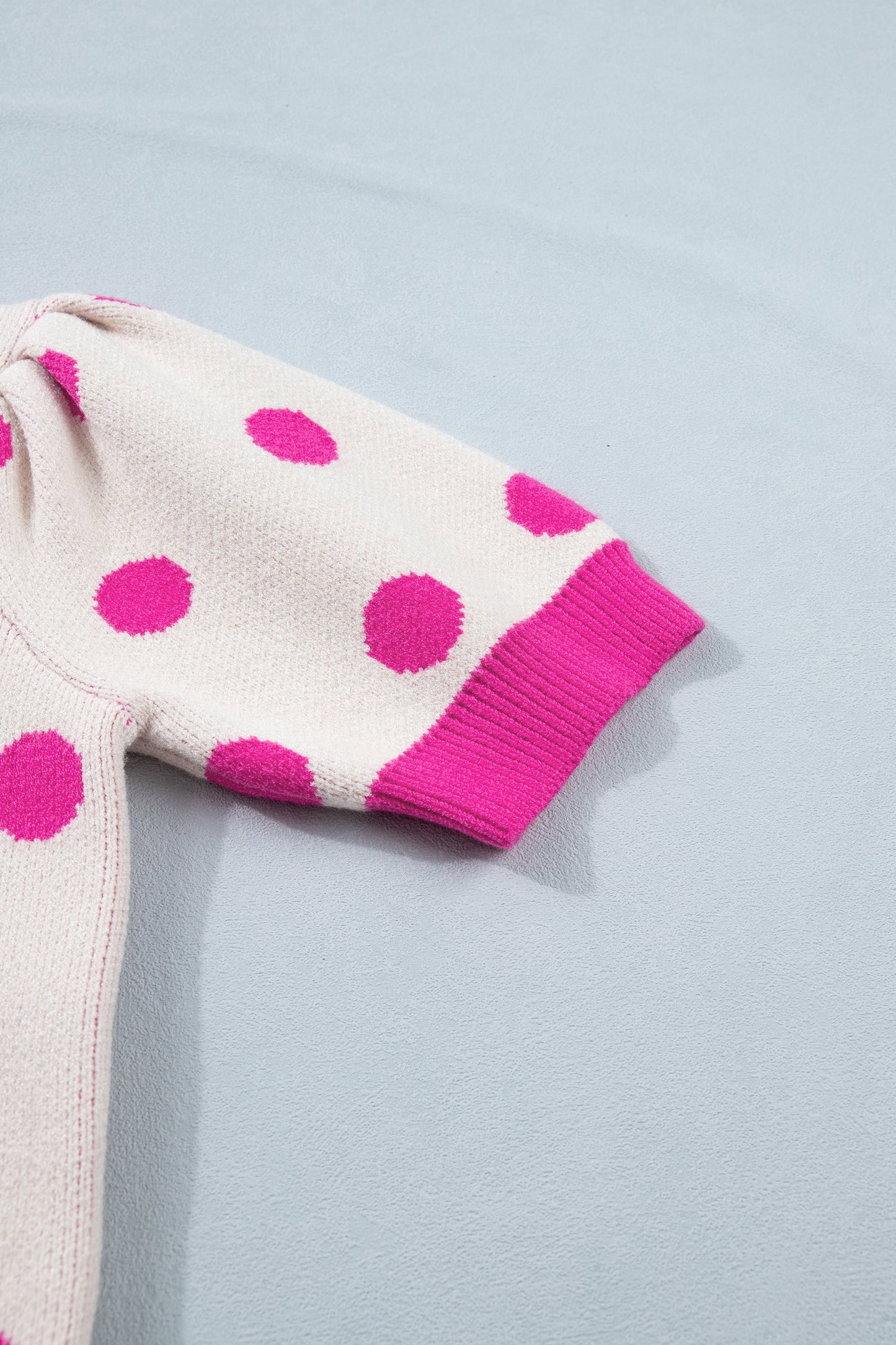 Threaded Pear Alexia Puff Short Sleeve Sweater