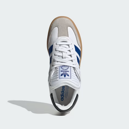 adidas Samba XLG Men's Sneakers — White/Blue Leather Low-Top