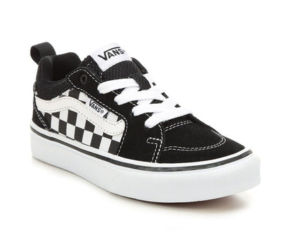 Vans Filmore Check Kids' Sneakers — Black/White