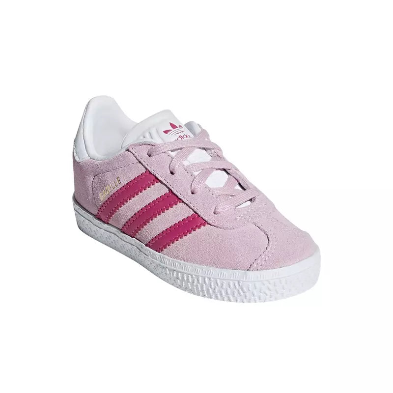 adidas Originals Gazelle I Infants' Sneakers — Pink/White Suede