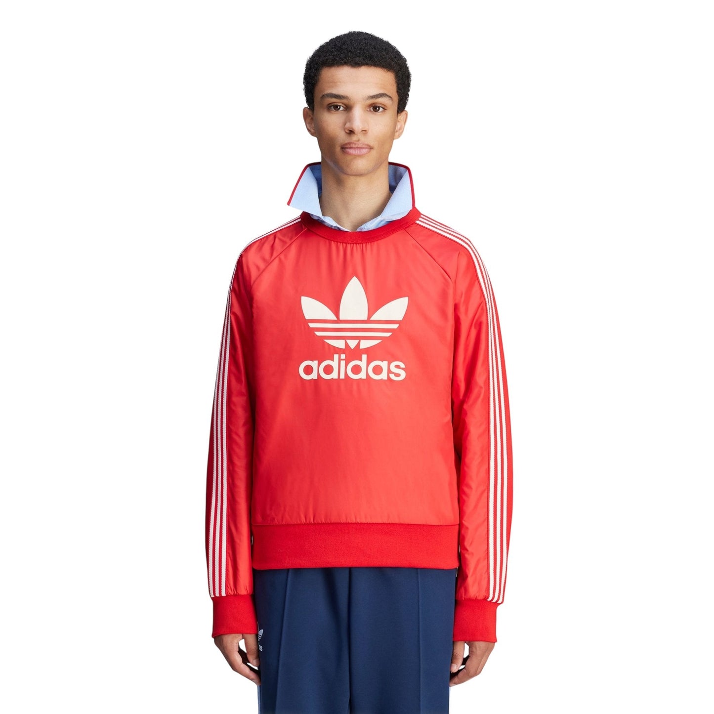 Men's adidas Wales Bonner Nylon Crew 'Better Scarlet'