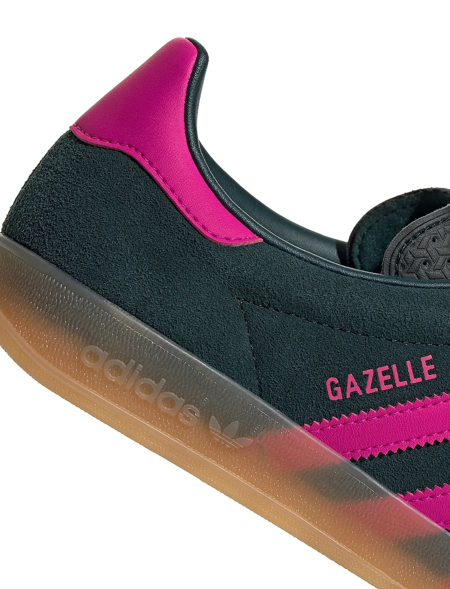adidas Women's Gazelle Indoor Sneakers - Aur Ivy/Shock Pink/Gum