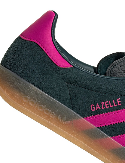 adidas Women's Gazelle Indoor Sneakers - Aur Ivy/Shock Pink/Gum