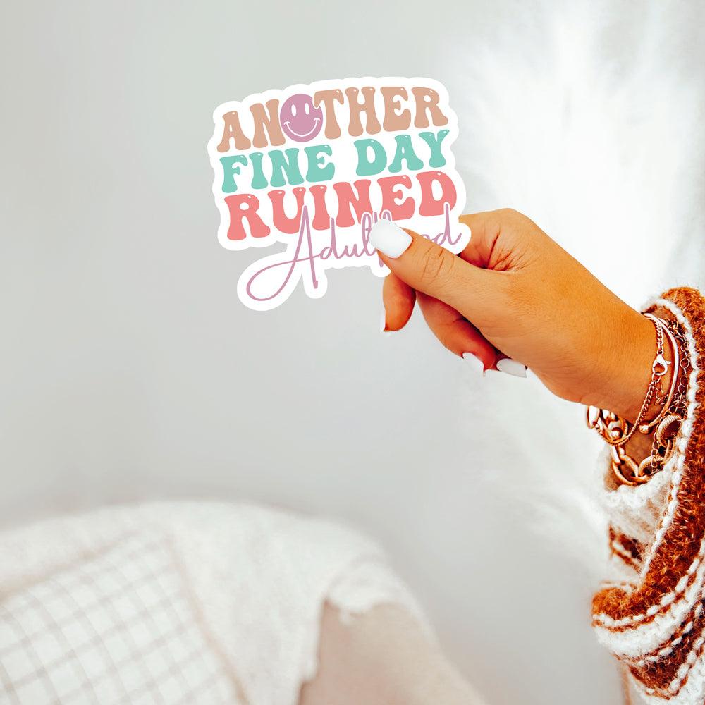 Funny large stickers that are waterproof, retro stickers die cut wholesale