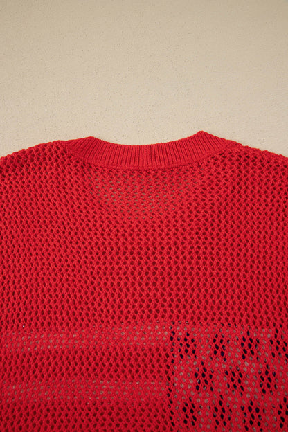 Threaded Pear Emely Graphic Short Sleeve Sweater