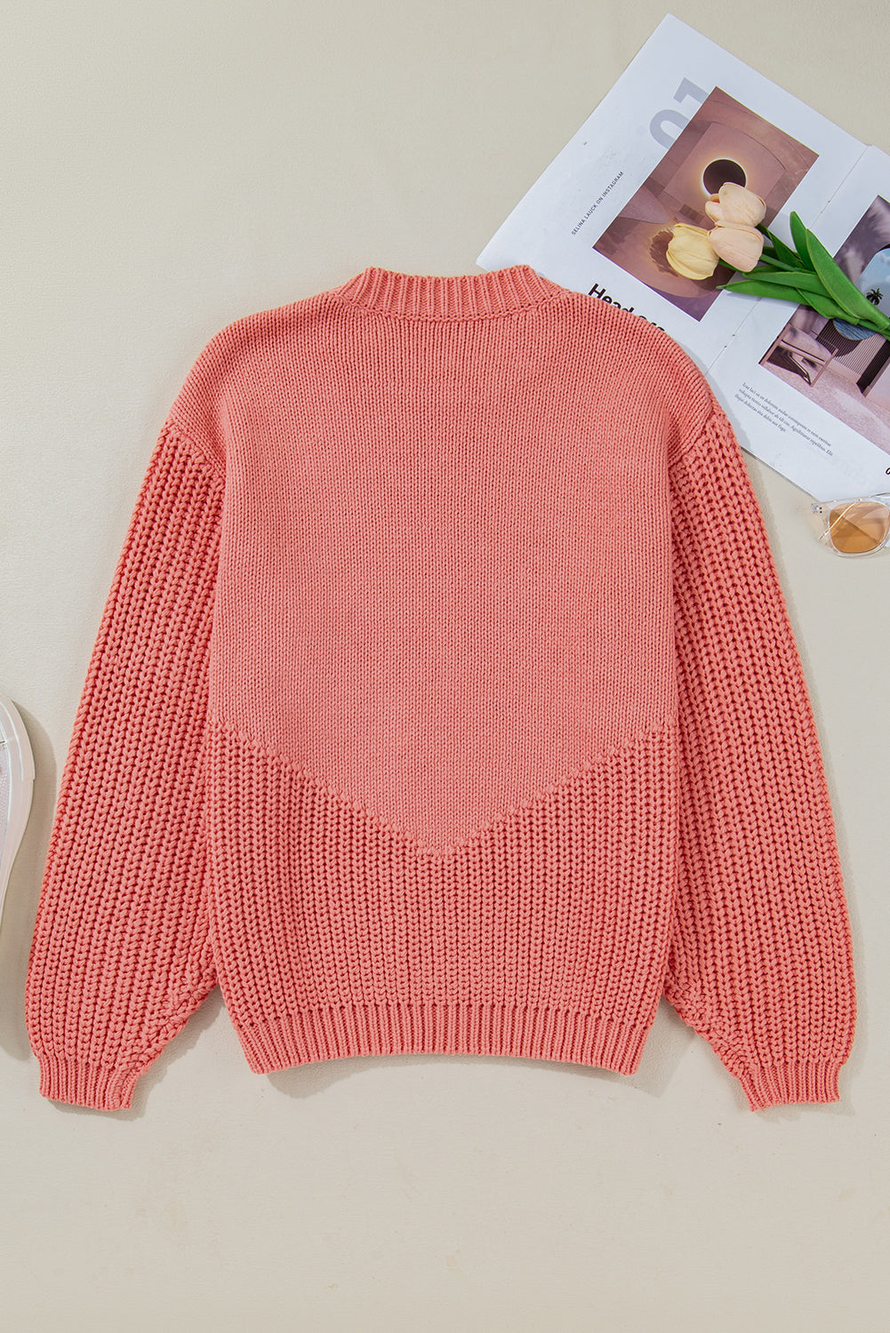 Threaded Pear Kirahira Embroidered Thanksgiving Holiday Sweater