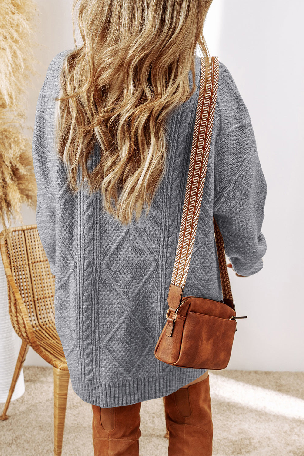 Threaded Pear Adalee Shoulder Loose Fit Sweater