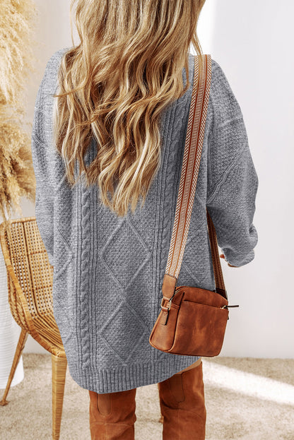 Threaded Pear Adalee Shoulder Loose Fit Sweater
