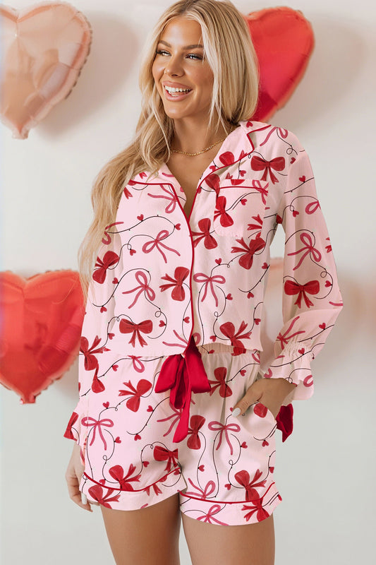 Threaded Pear Laurel Pcs Pajama Set Long Sleeve Top