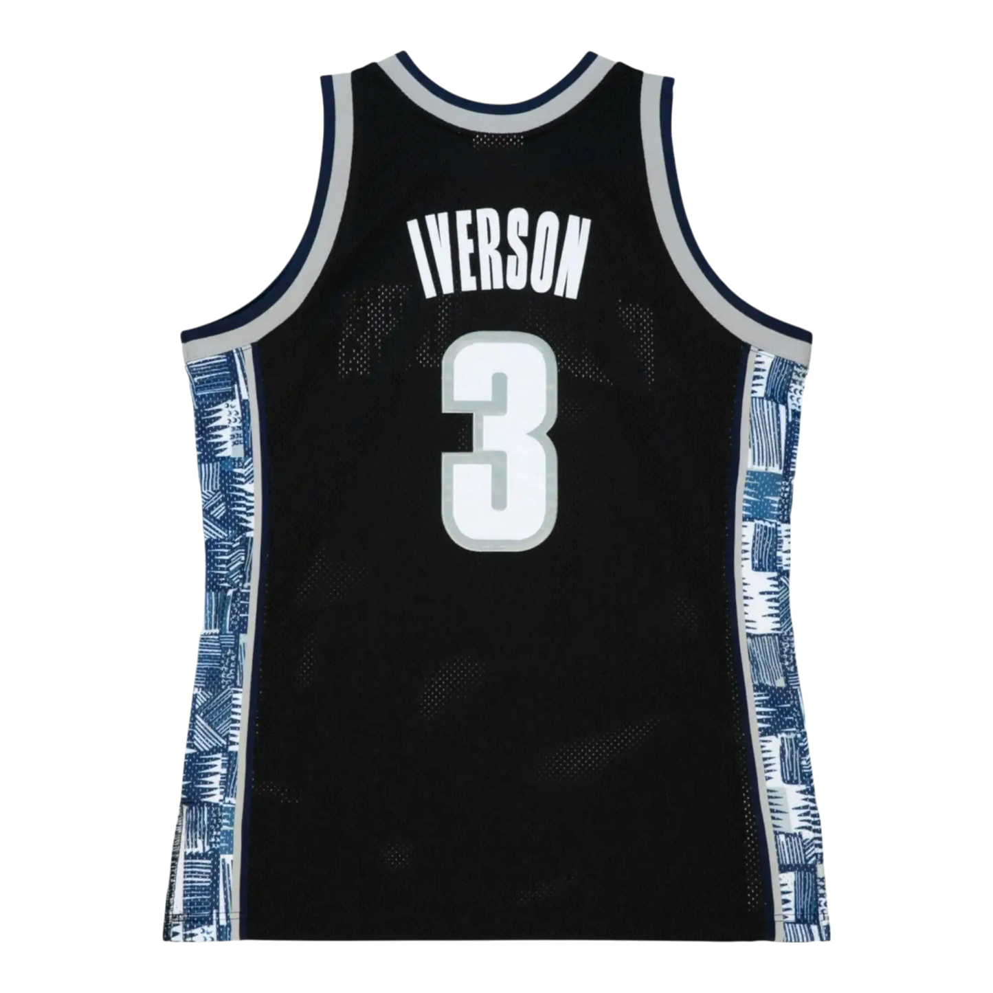 Mitchell & Ness Authentic Georgetown Hoyas 1995-96 Allen Iverson Men Basketball Jersey Black/Grey/White