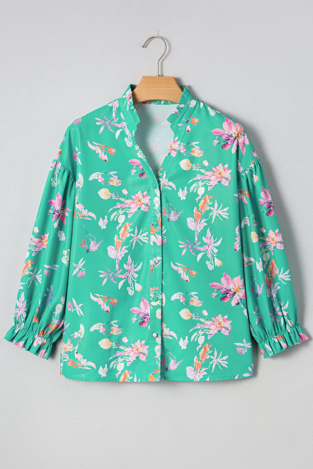 Threaded Pear Bella Lantern Sleeve Front Shirt