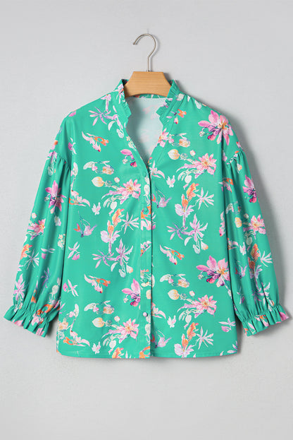 Threaded Pear Bella Lantern Sleeve Front Shirt